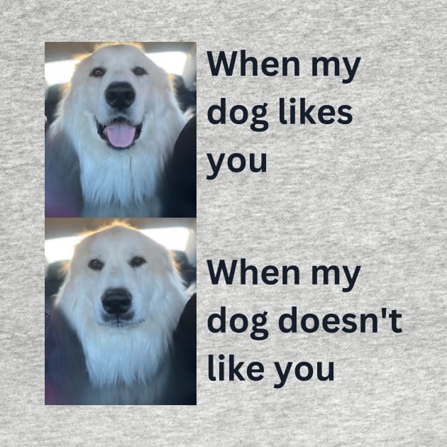 When my dog likes you vs when my dog doesn't by rford191